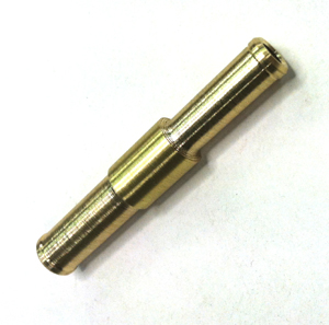 Hose adaptor, brass, 10mm x 8mm, barbed